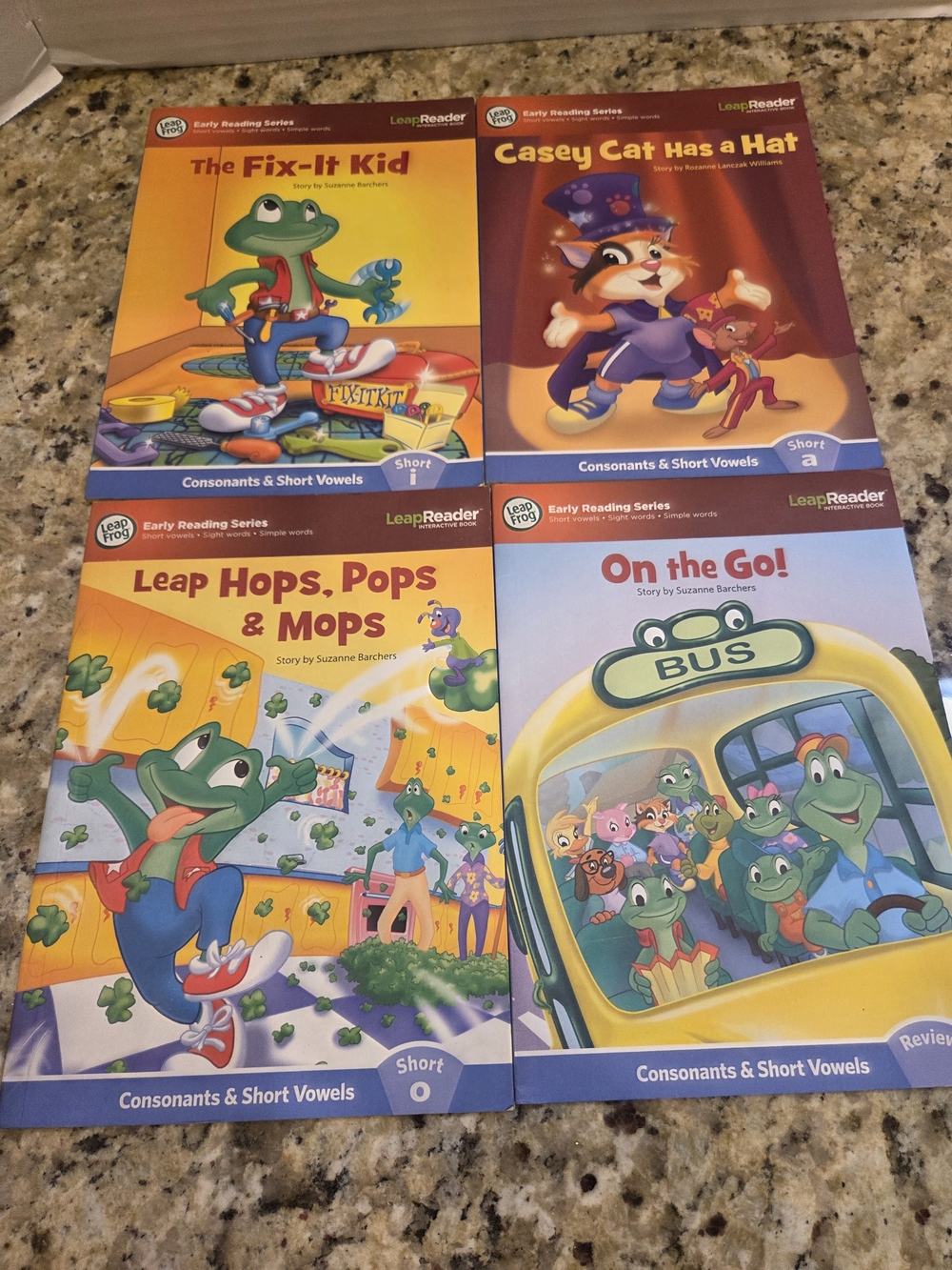Leap Frog Leap Reader Interactive Books Early Reading Series Vowels Homeschool